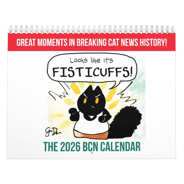 Der Breaking Cat News Kalender 2026 (Titelbild)