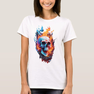 Der brennende Schädel T-Shirt