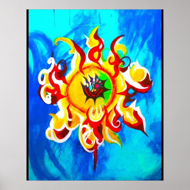 Der brennende Star Poster (Vorne)