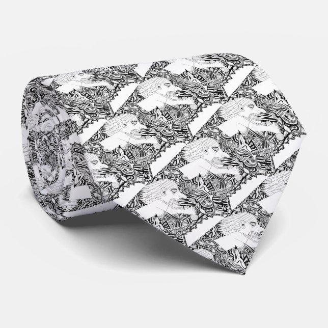 Der Brennpunkt Necktie Krawatte (Gerollt)