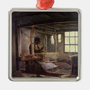 Der bretonische Weber, 1888 Ornament Aus Metall