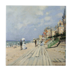 Der Bretterboden in Trouville von Claude Monet Fliese