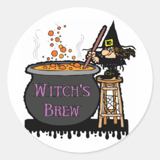 Der Brew-Aufkleber/Umschlag Aufkleber der Hexe
