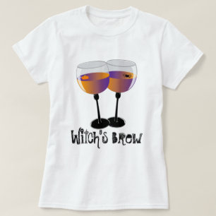 Der Brew-Halloween-Wein-Shirt der Hexe T-Shirt