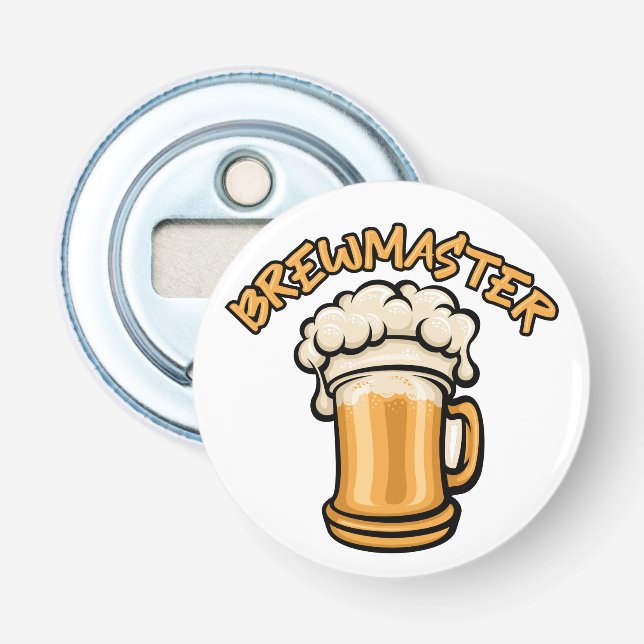 Der Brewmaster braucht eine Bier-Tasse Flaschenöffner (Vorderseite)