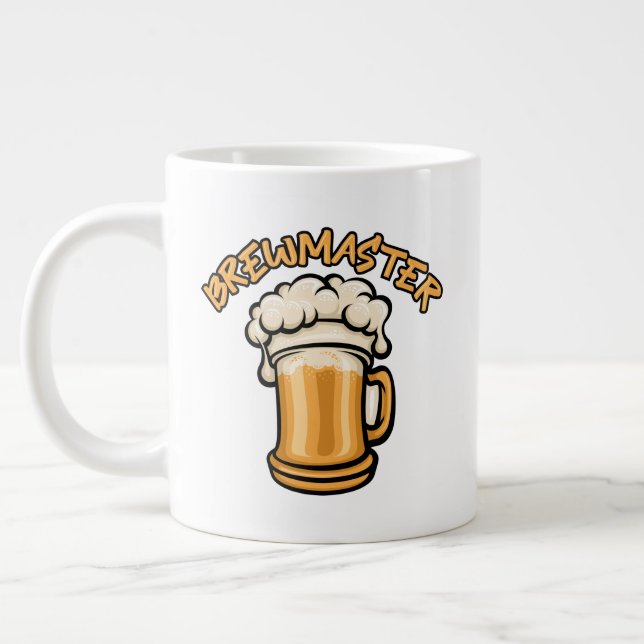 Der Brewmaster braucht eine Bier-Tasse Jumbo-Tasse (Links)