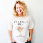 Der Bridge Club Blush Cocktail Tri-Blend Shirt<br><div class="desc">Der Blush Cocktail T - Shirt verbindet Komfort und elegantes Design. Es ist mit blühender Aquarellkunst geschmückt und eignet sich ideal für Junggeselinnen-Abschiede, Brautpartys oder lässige Ansammlungen vor der Hochzeit. Ein stilvolles Muss für jede Braut. | Klicken Sie auf "Dieses Design personalisieren", um Ihre Daten hinzuzufügen. Entdecken Sie den Sammellink,...</div>