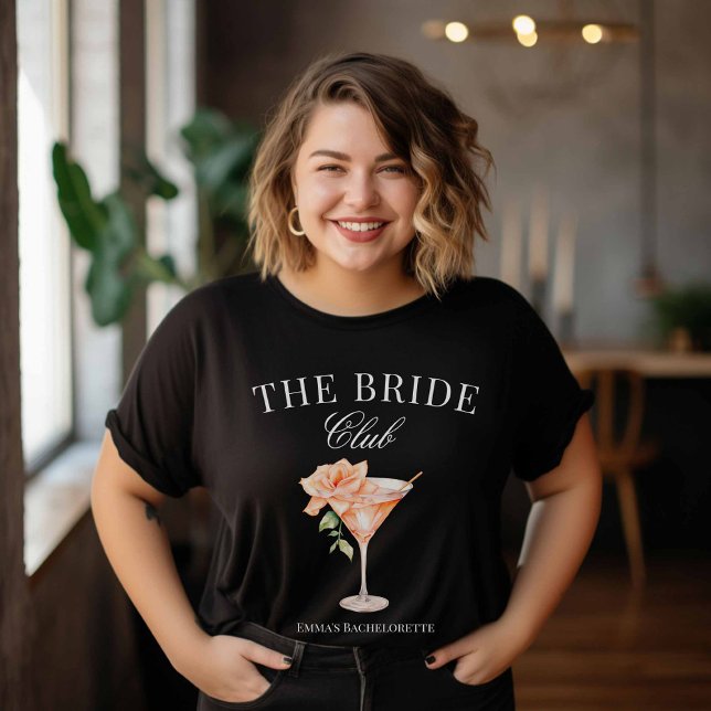 Der Bridge Club Blush Cocktail Tri-Blend Shirt (Blush Cocktail Collection Bride Tshirt)