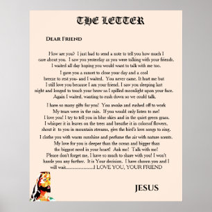 DER BRIEF VON JESUS POSTER