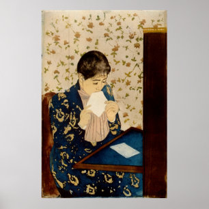 Der Brief von Mary Cassatt (ca. 1891) Poster