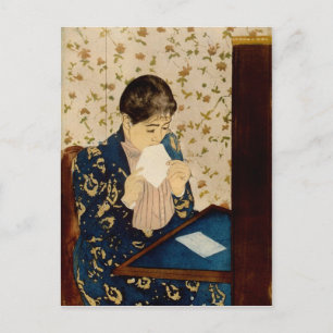 Der Brief von Mary Cassatt (ca. 1891) Postkarte