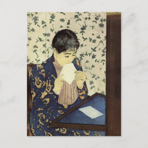 Der Brief von Mary Cassatt Postcard Postkarte