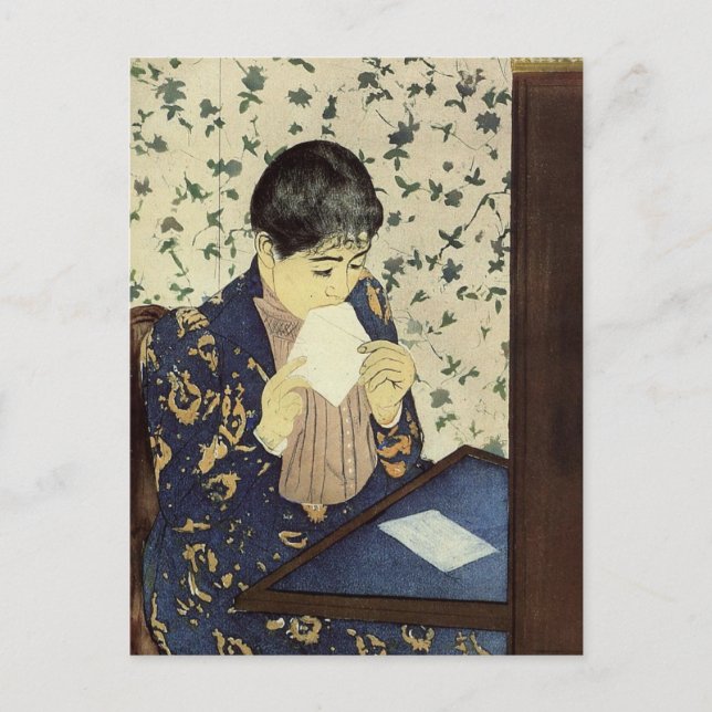Der Brief von Mary Cassatt Postcard Postkarte (Vorderseite)