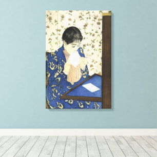 Der Brief von Mary Cassatt, Vintage Impressionismu Leinwanddruck