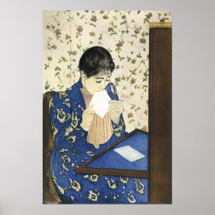 Der Brief von Mary Cassatt, Vintage Impressionismu Poster