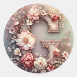 Der Briefumschlag G Runder Aufkleber