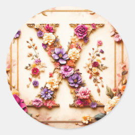 Der Briefumschlag X Runder Aufkleber