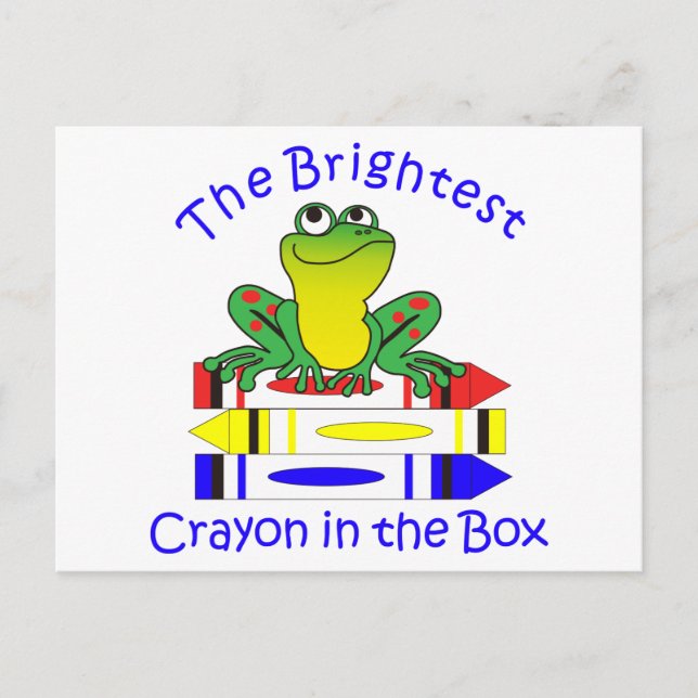 Der Brighteste Crayon Postkarte (Vorderseite)