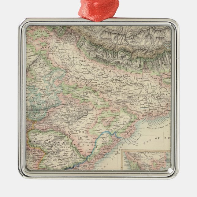 Der britische Besitz in den Ostinseln Silbernes Ornament (Vorne)