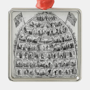 Der britische Bienenstock, 1867 Silbernes Ornament