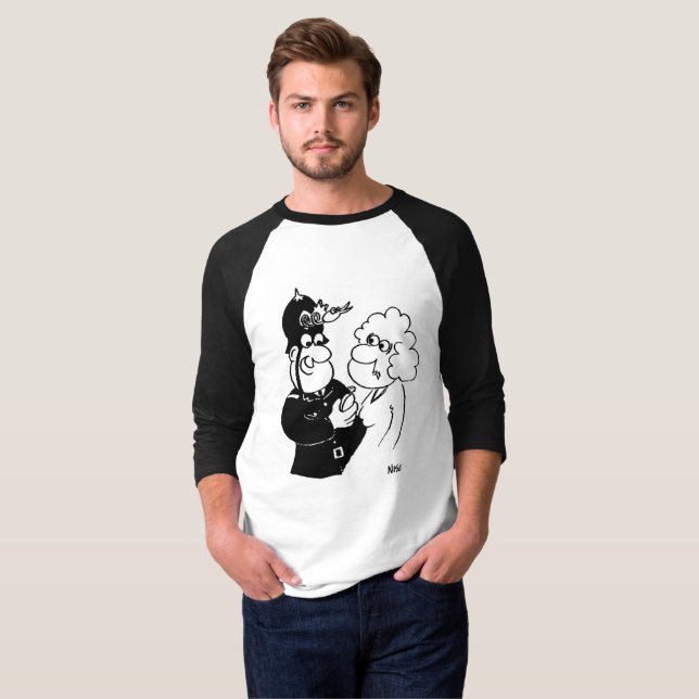 Der britische Polizist wird die Zeit Gefragt T-Shirt (Vorne ganz)