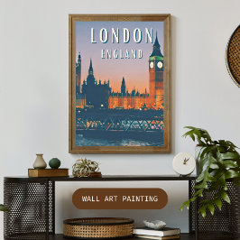 Der britische Reiz von London Poster