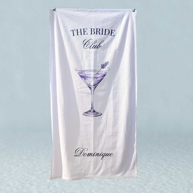 Der Britische Sozialklub Lavender Cocktail Strandtuch (Personalized Beach Towel)