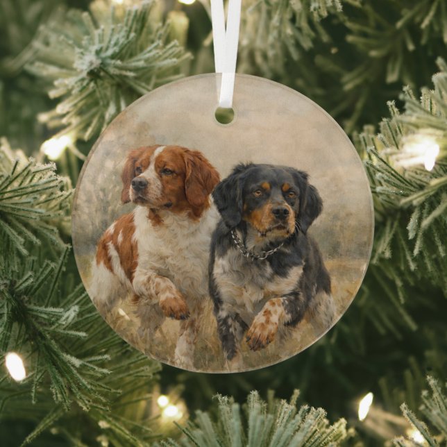 Der Brittany Spaniel  Ornament Aus Glas (InSitu)