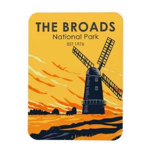 Der Broads Nationalpark England Vintag Magnet