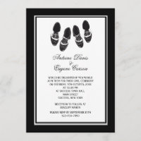 Der Brogue der Männer beschuht Hochzeits-Einladung