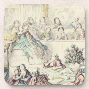 Der Bruch des Eheversprechens - Cartoonhand färbt Getränkeuntersetzer