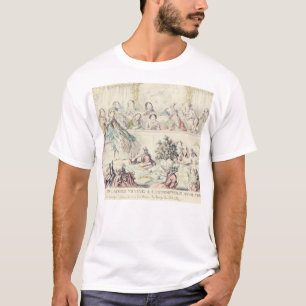 Der Bruch des Eheversprechens - Cartoonhand färbt T-Shirt