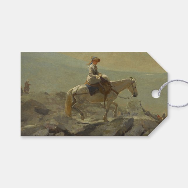Der Brückenweg, die weißen Berge (Winslow Homer) Geschenkanhänger (Vorderseite (Horizontal))