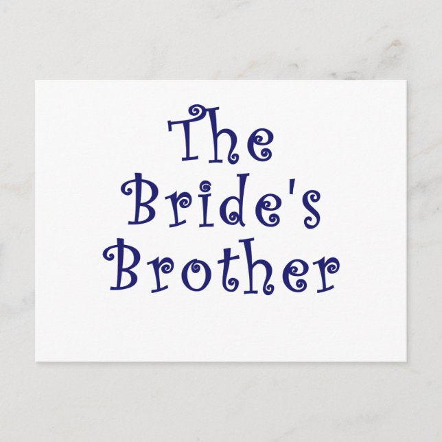 Der Bruder der Briden Postkarte (Vorderseite)