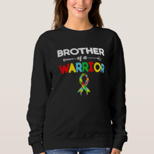 Der Bruder eines Kriegerautismus-Bewusstseins-Tag Sweatshirt