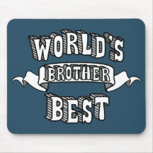 Der Bruder-Typografie-Text Mousepad der Welt