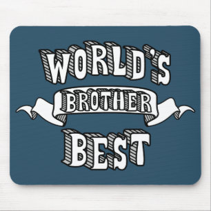 Der Bruder-Typografie-Text Mousepad der Welt