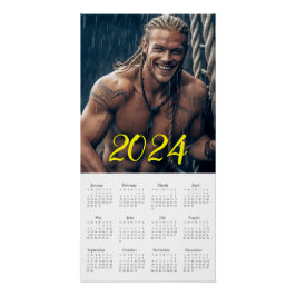 Der brutalste Macho 2024. Kalender Poster