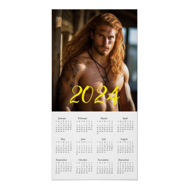 Der brutalste Macho 2024. Kalender Poster (Vorderseite)