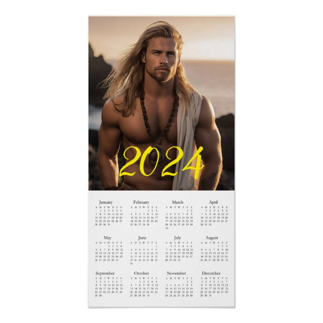Der brutalste Macho 2024. Kalender Poster (Vorderseite)
