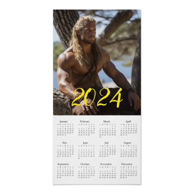 Der brutalste Macho 2024. Kalender Poster (Vorderseite)