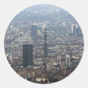 Der BT-Turm Runder Aufkleber