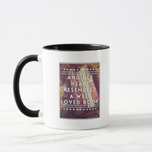 Der Buch-Liebhaber 11-Unze-kombinierte Tasse