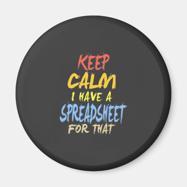 Der Buchhalter hat dafür eine Tabelle Magnet (Vorne)