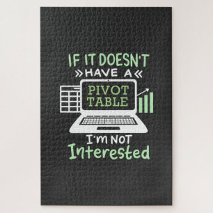 Der Buchhalter hat eine Pivot-Tabelle Puzzle