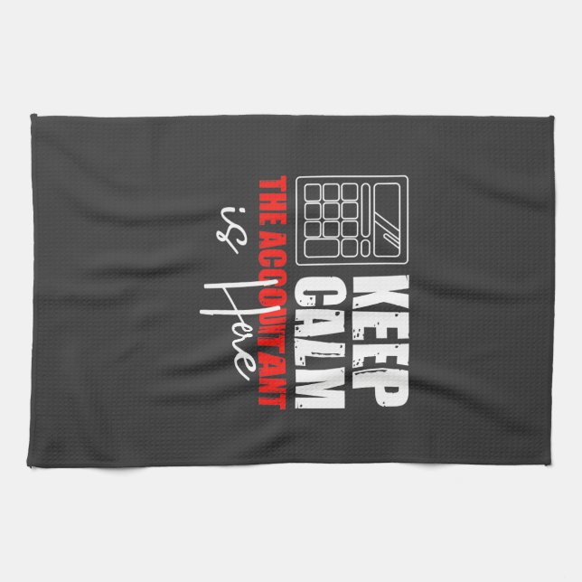 Der Buchhalter ist hier Geschirrtuch (Horizontal)