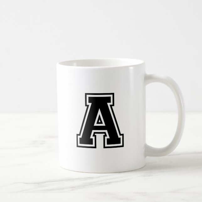 Der Buchstabe A, Kollegium Alphabet Tasse (Rechts)