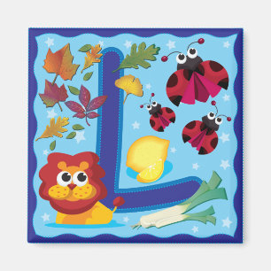 Der Buchstabe L Magnet