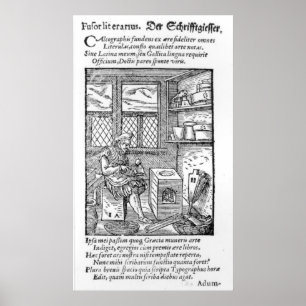 Der Buchstabe-Platten-Hersteller Poster