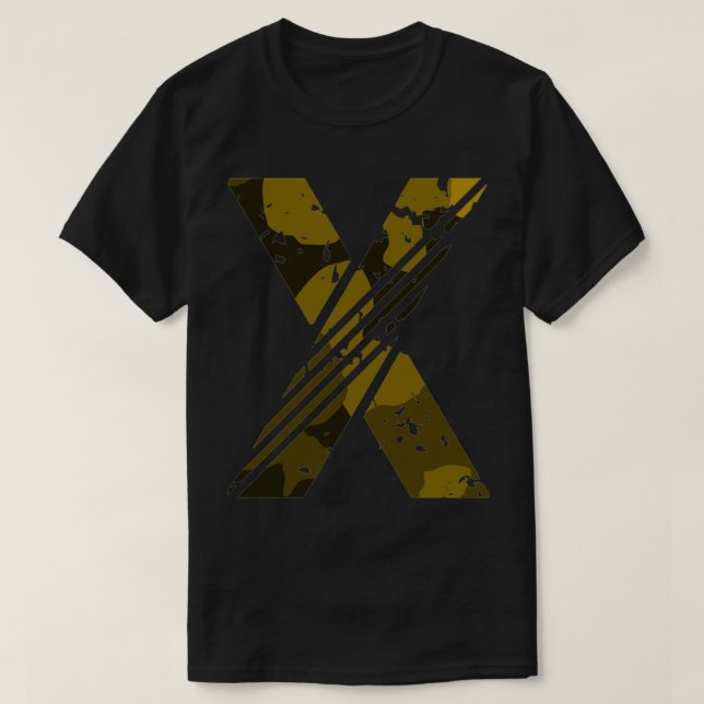Der Buchstabe X T-Shirt (Design vorne)